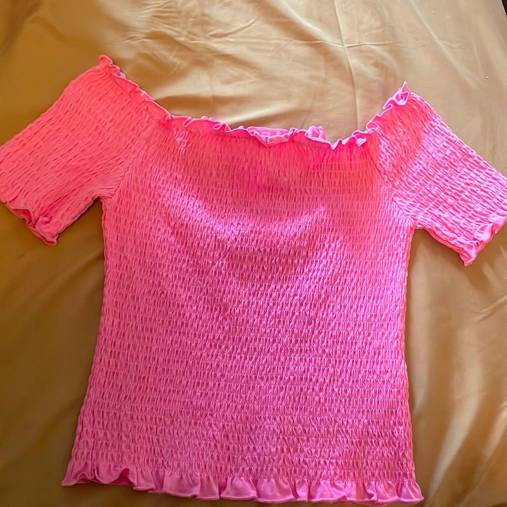 Pink crop top